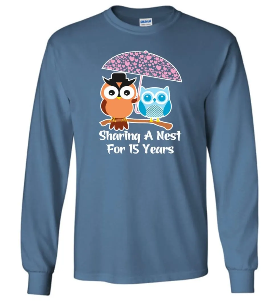 15 Years Wedding Anniversary Gifts Valentine's Day Long Sleeve T-Shirt