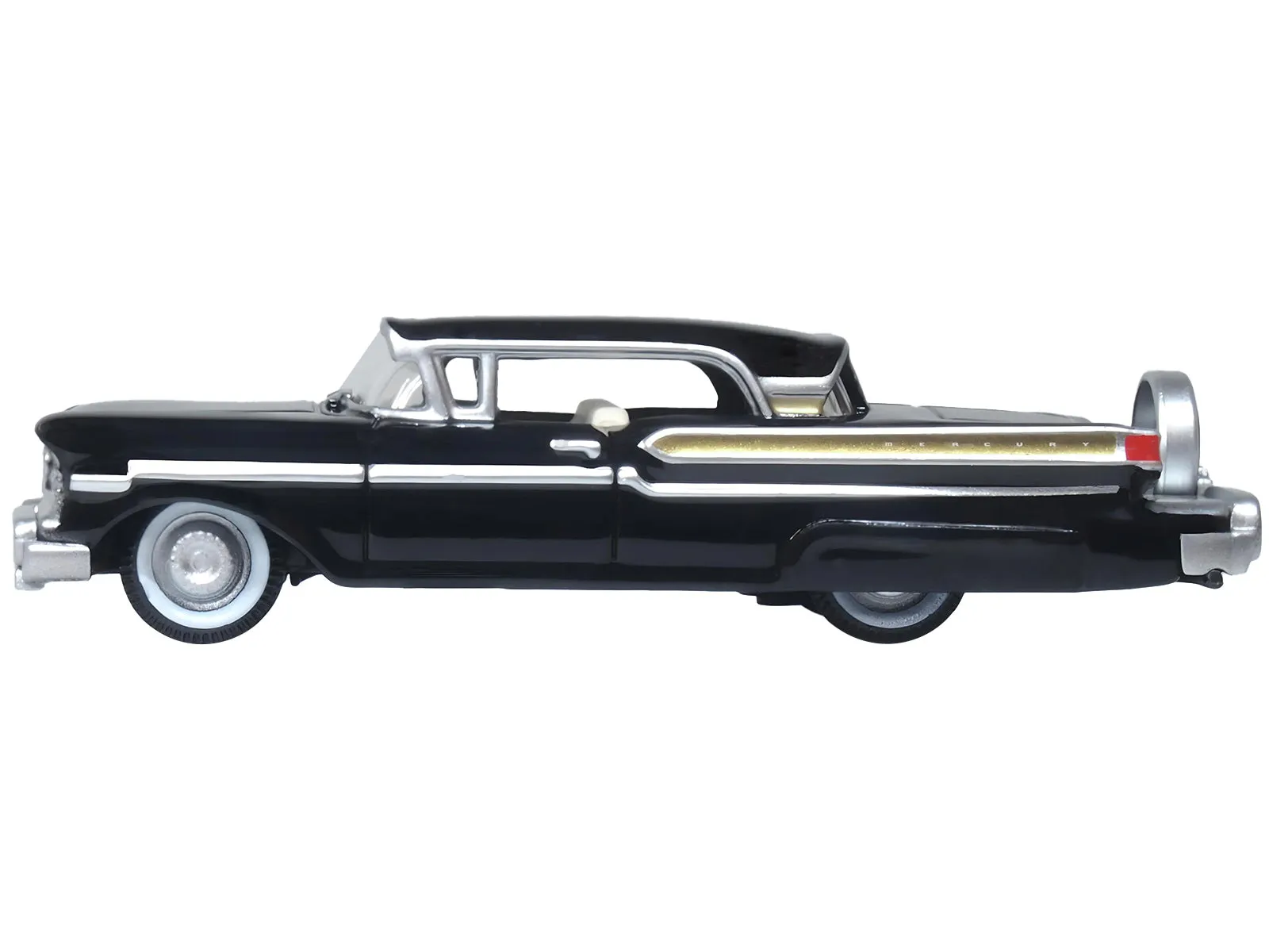 1957 Mercury Montclair Tuxedo Black 1/87 (HO) Scale Diecast Model Car by Oxford Diecast