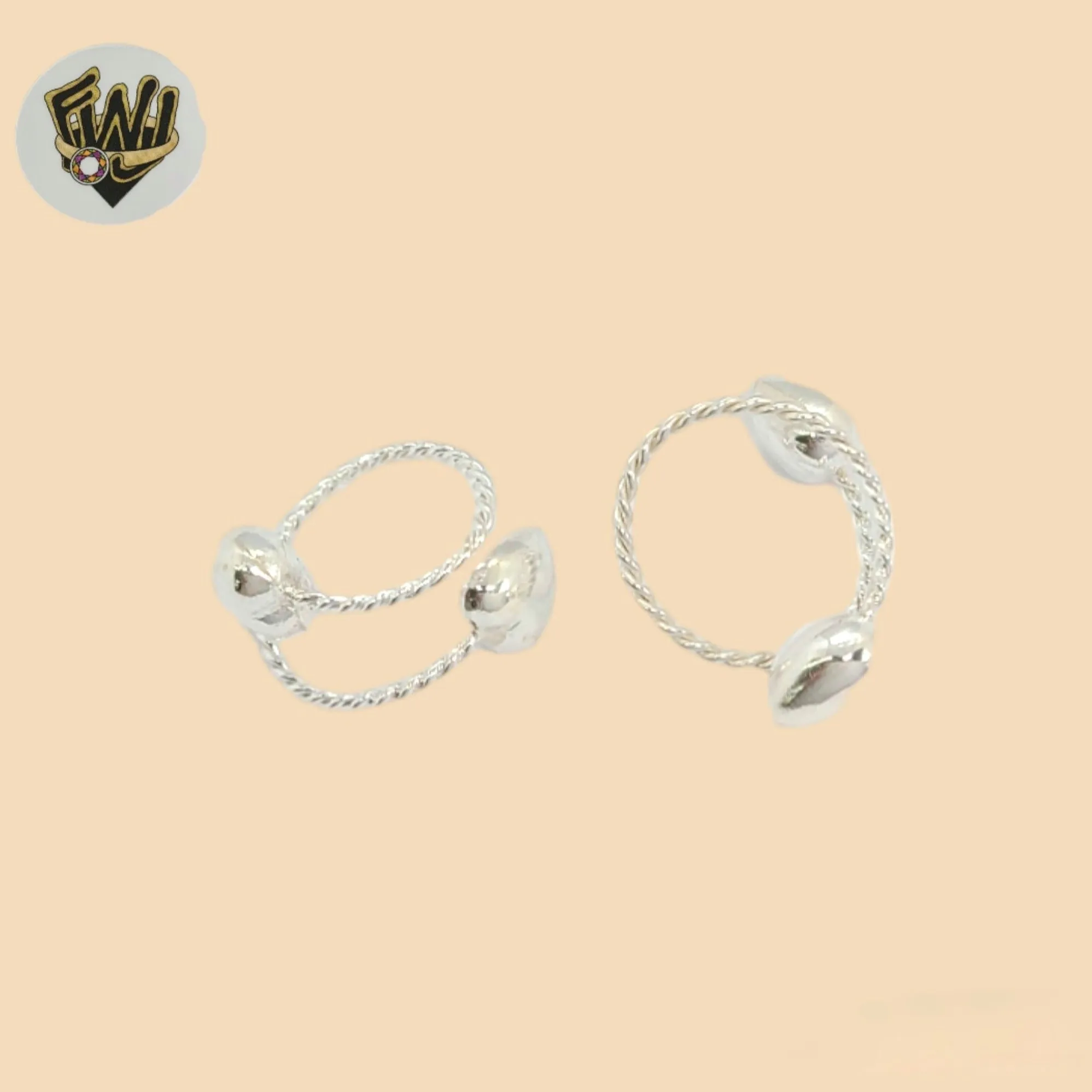 (2-5073) 925 Sterling Silver - Adjustable Heart Ring.