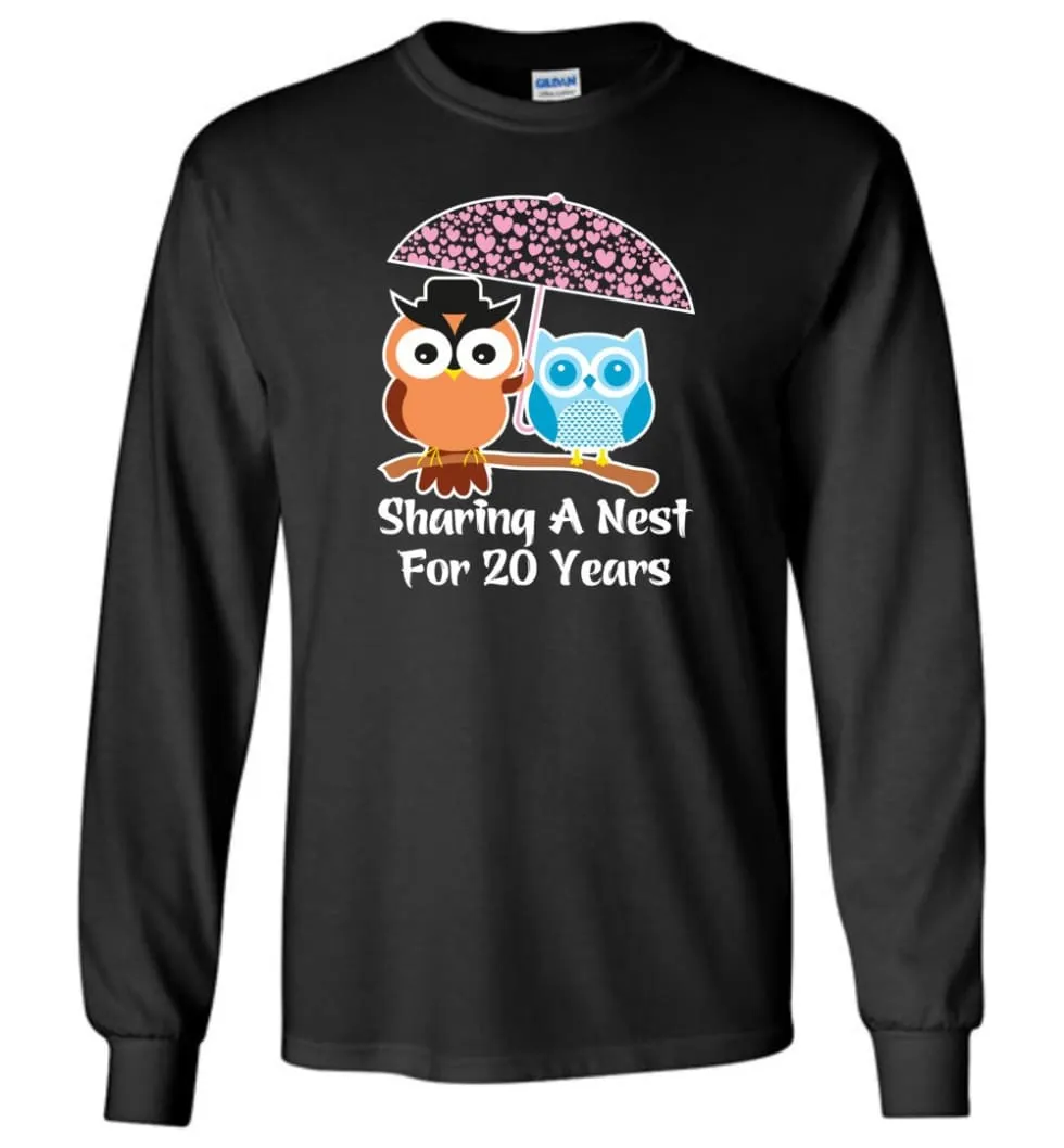 20 Years Wedding Anniversary Gifts Valentine's Day Long Sleeve T-Shirt