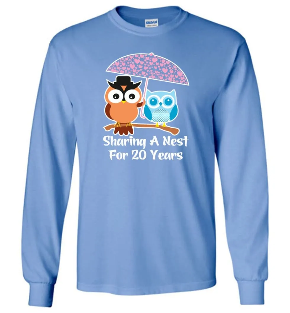 20 Years Wedding Anniversary Gifts Valentine's Day Long Sleeve T-Shirt