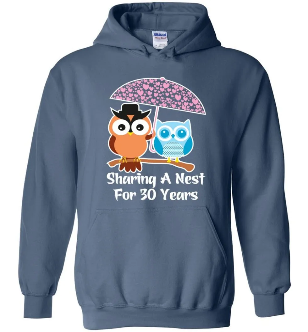 30 Years Wedding Anniversary Gifts Valentine's Day Hoodie