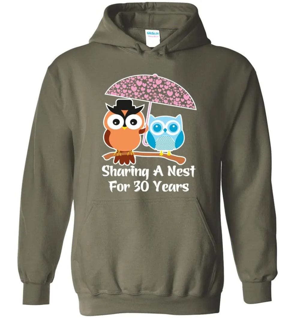 30 Years Wedding Anniversary Gifts Valentine's Day Hoodie