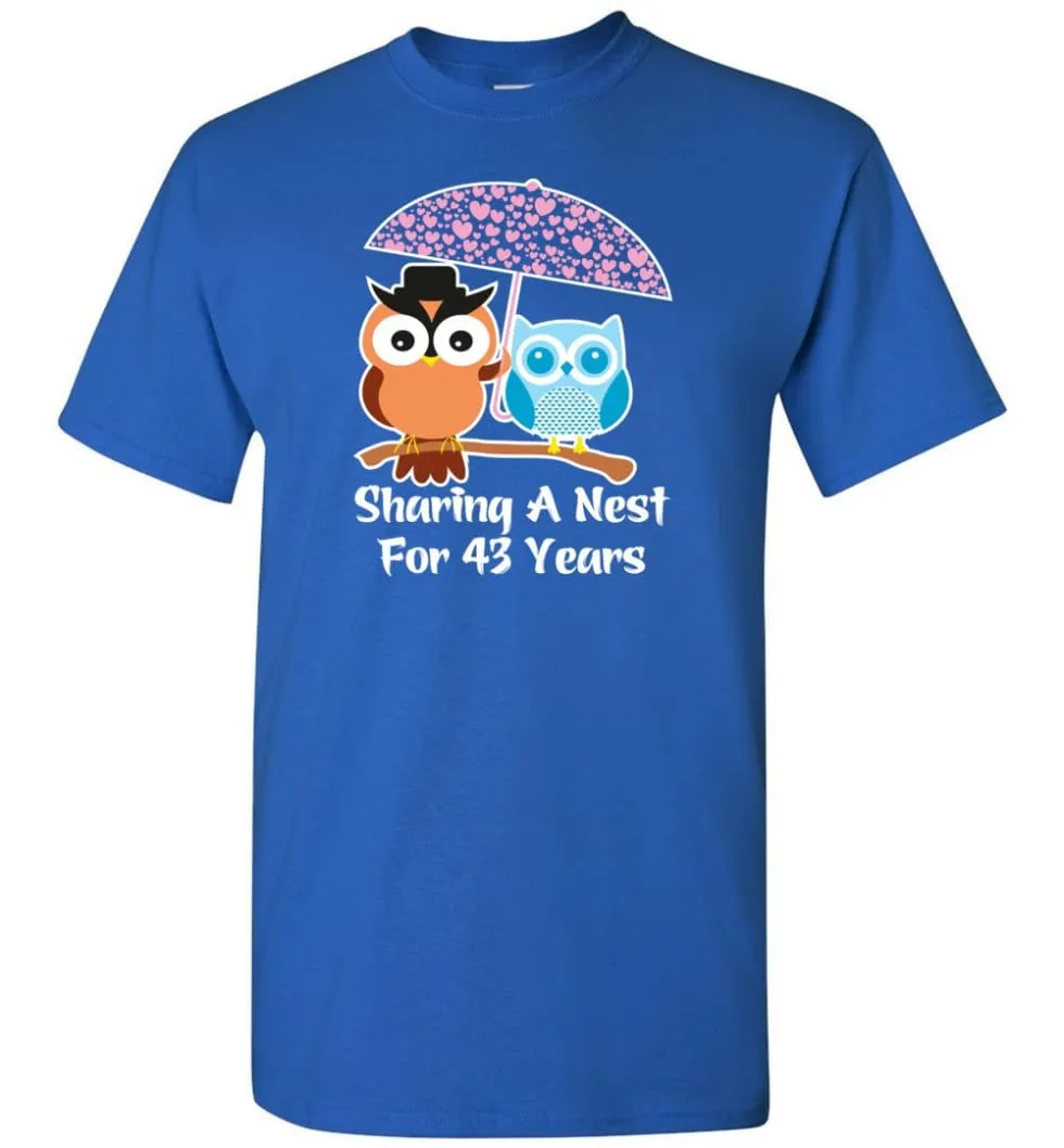 43 Years Wedding Anniversary Gifts Valentine's Day T-shirt