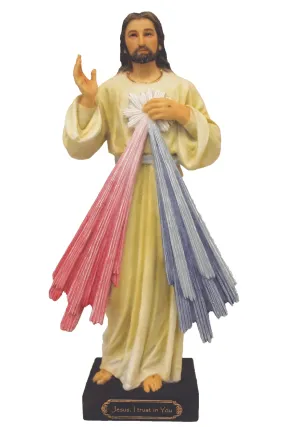 8 Hand-Painted Divine Mercy Statue