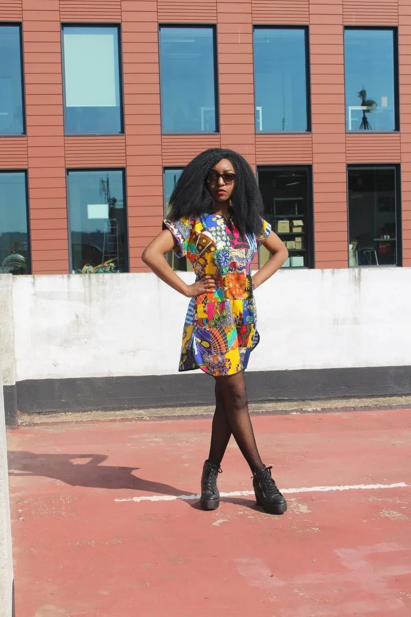 African Patchwork Dress - Festival Dress