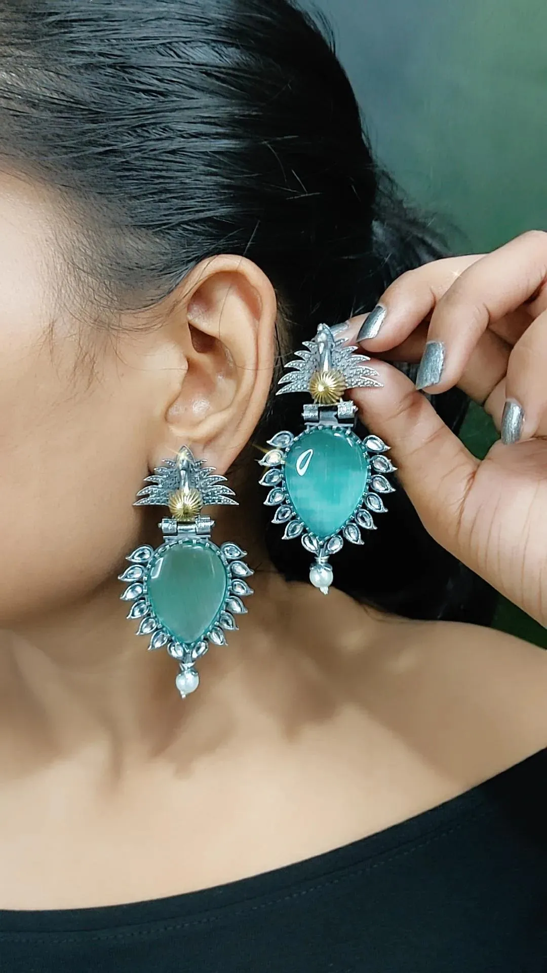 Amelia Peacock Earrings