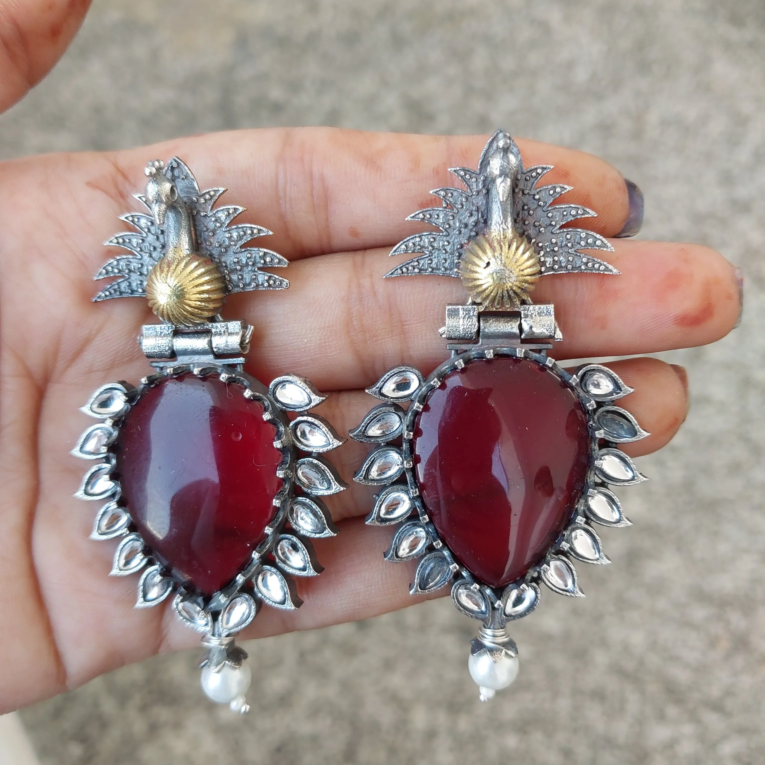 Amelia Peacock Earrings