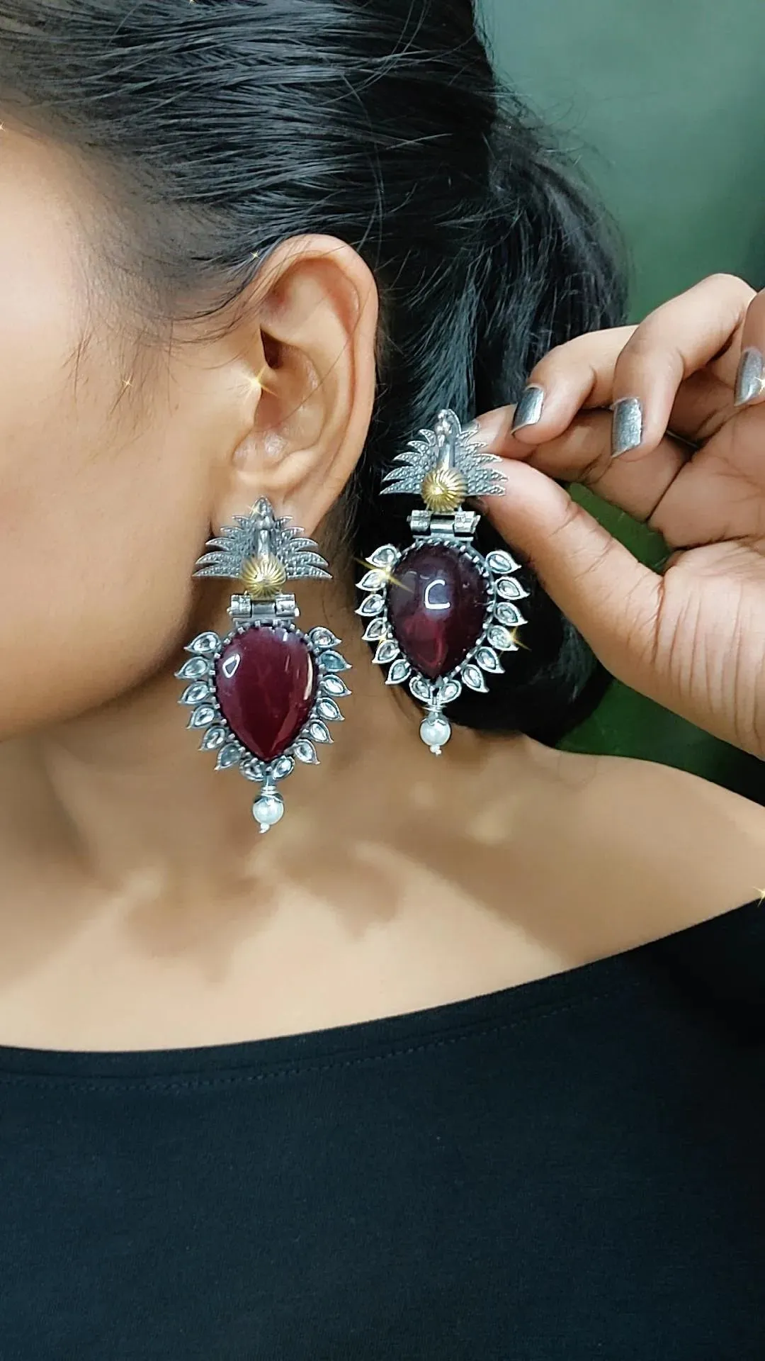 Amelia Peacock Earrings