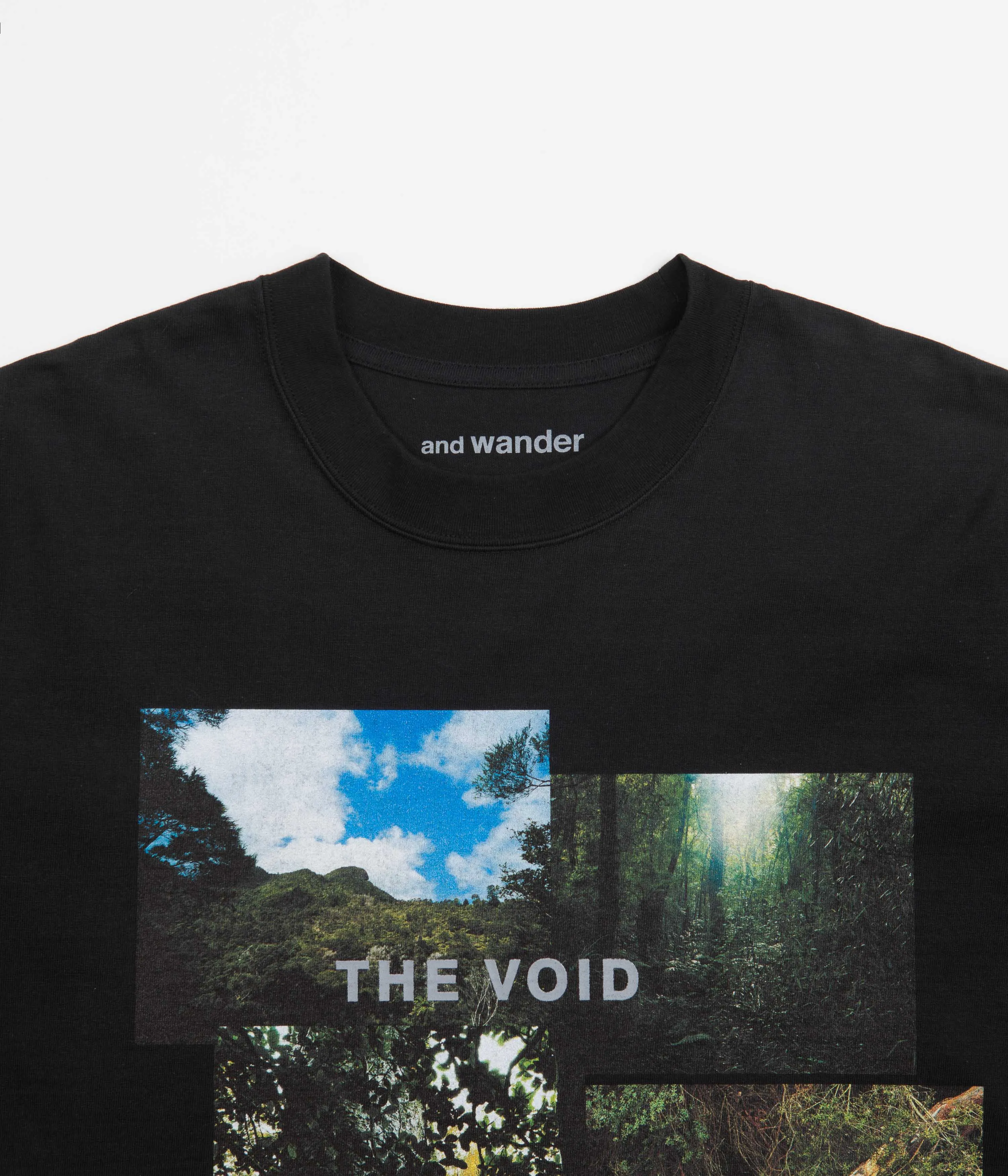 and wander x Naoki Ishikawa The Void T-Shirt - Black