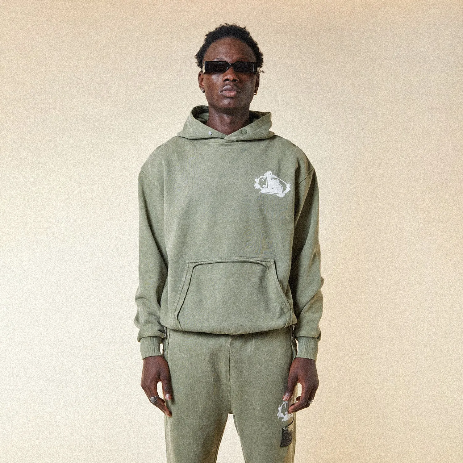 ARTISTS HOOD - WASHED KHAKI