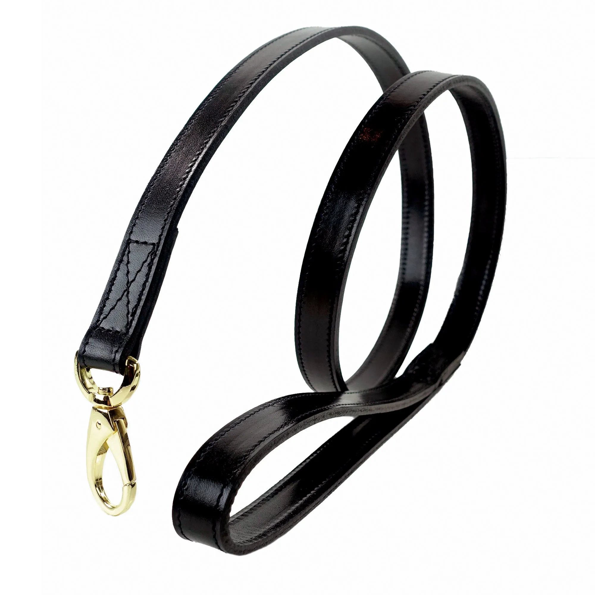 Au Naturale Dog Leash in Jet Black