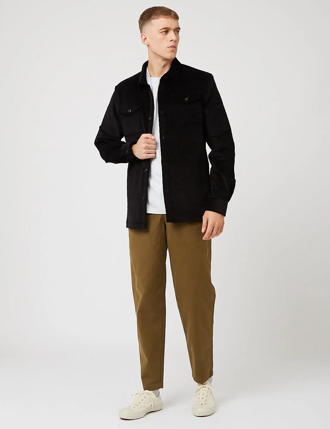 Barbour Cord Overshirt - Black