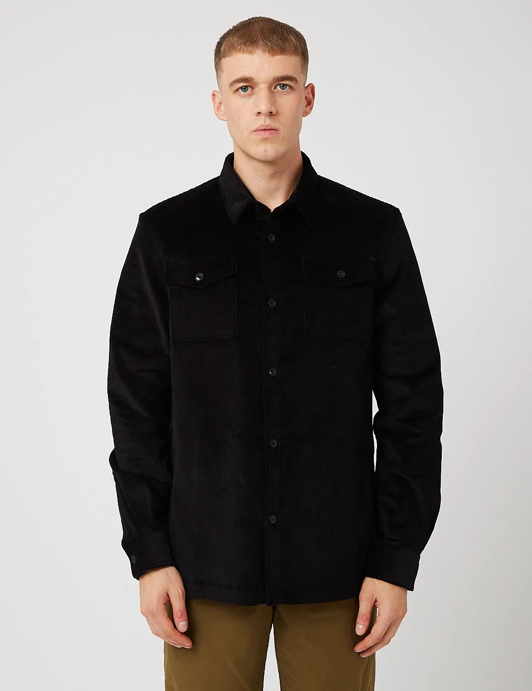 Barbour Cord Overshirt - Black