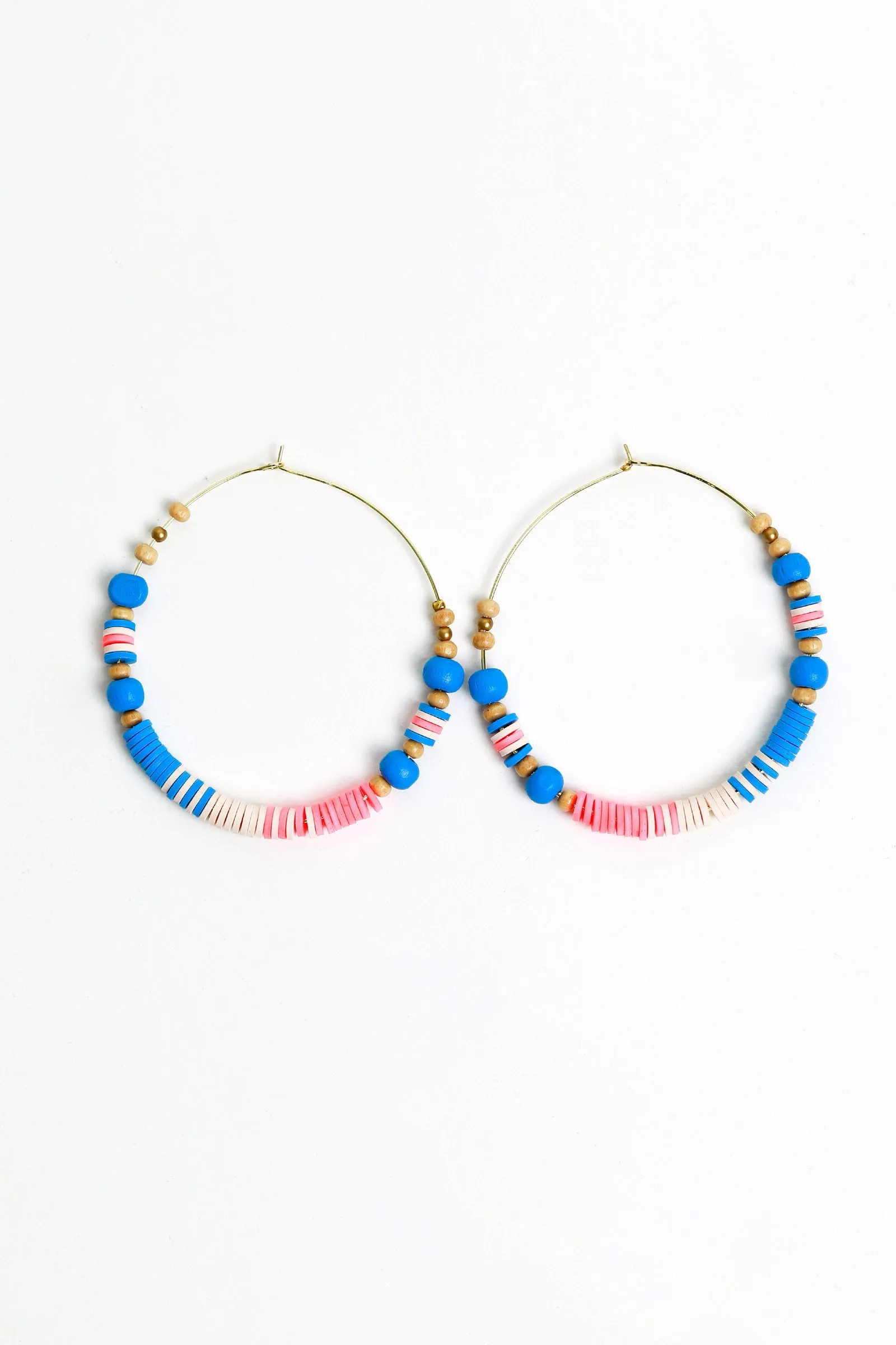 Beaded Hoop Earrings