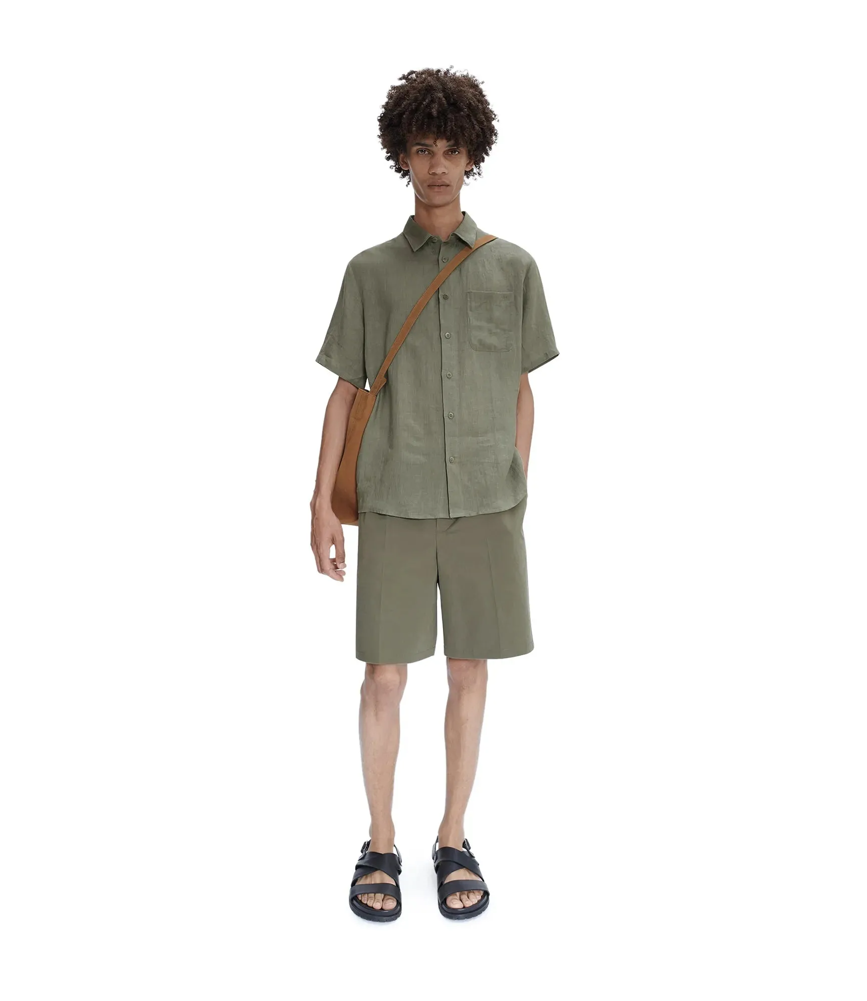 Bellini Logo short-sleeve shirt Vert Grise