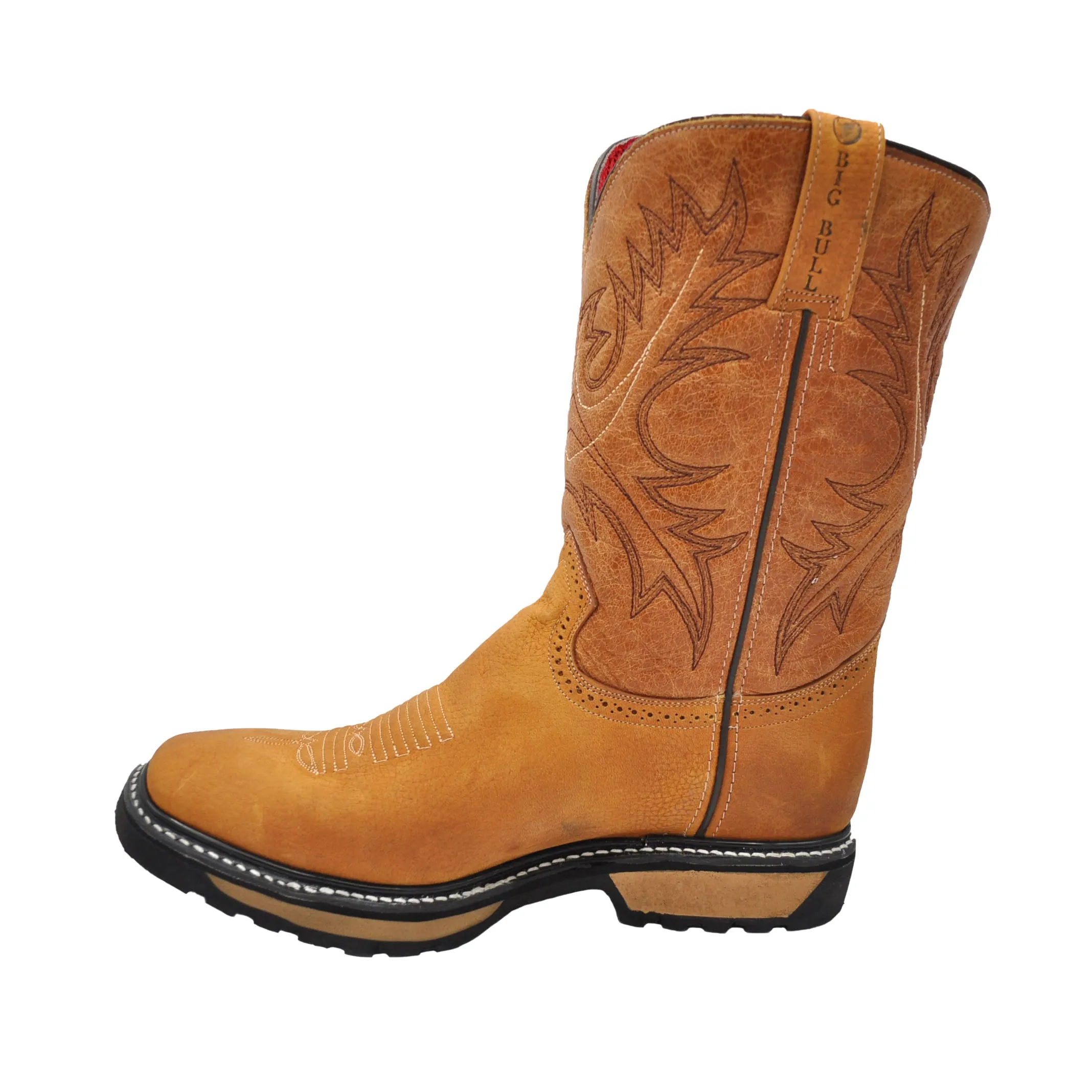 Big Bull Tornado Steel Toe Work Boot Honey