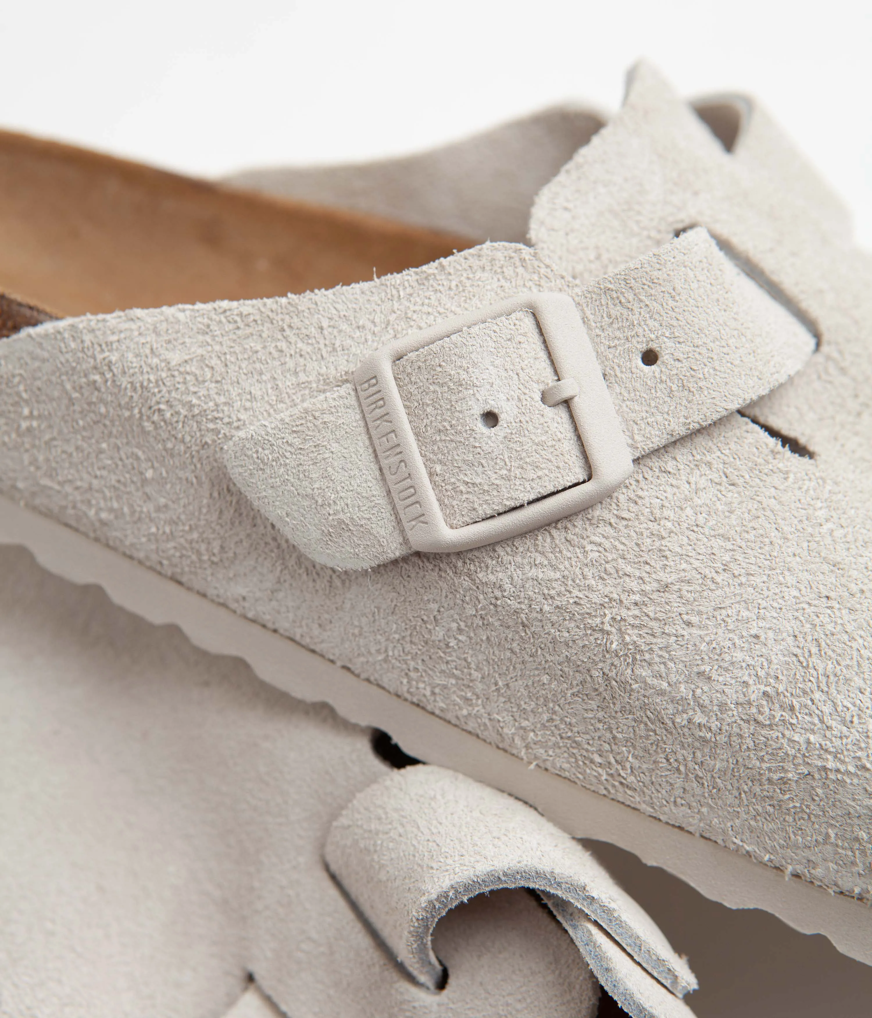 Birkenstock Boston Sandals - Antique White