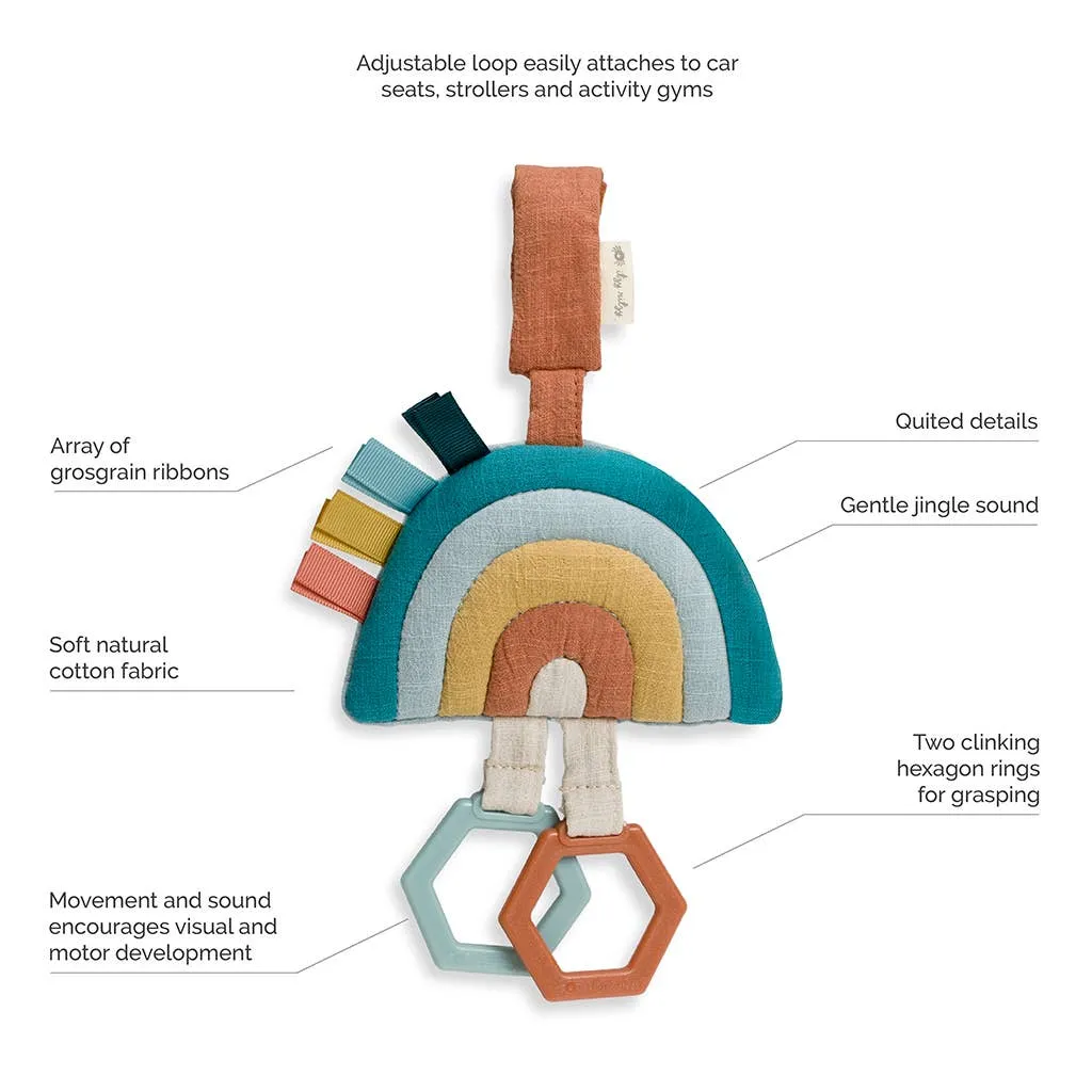 Bitzy Bespoke Ritzy Jingle Attachable Travel Toy: Mushroom