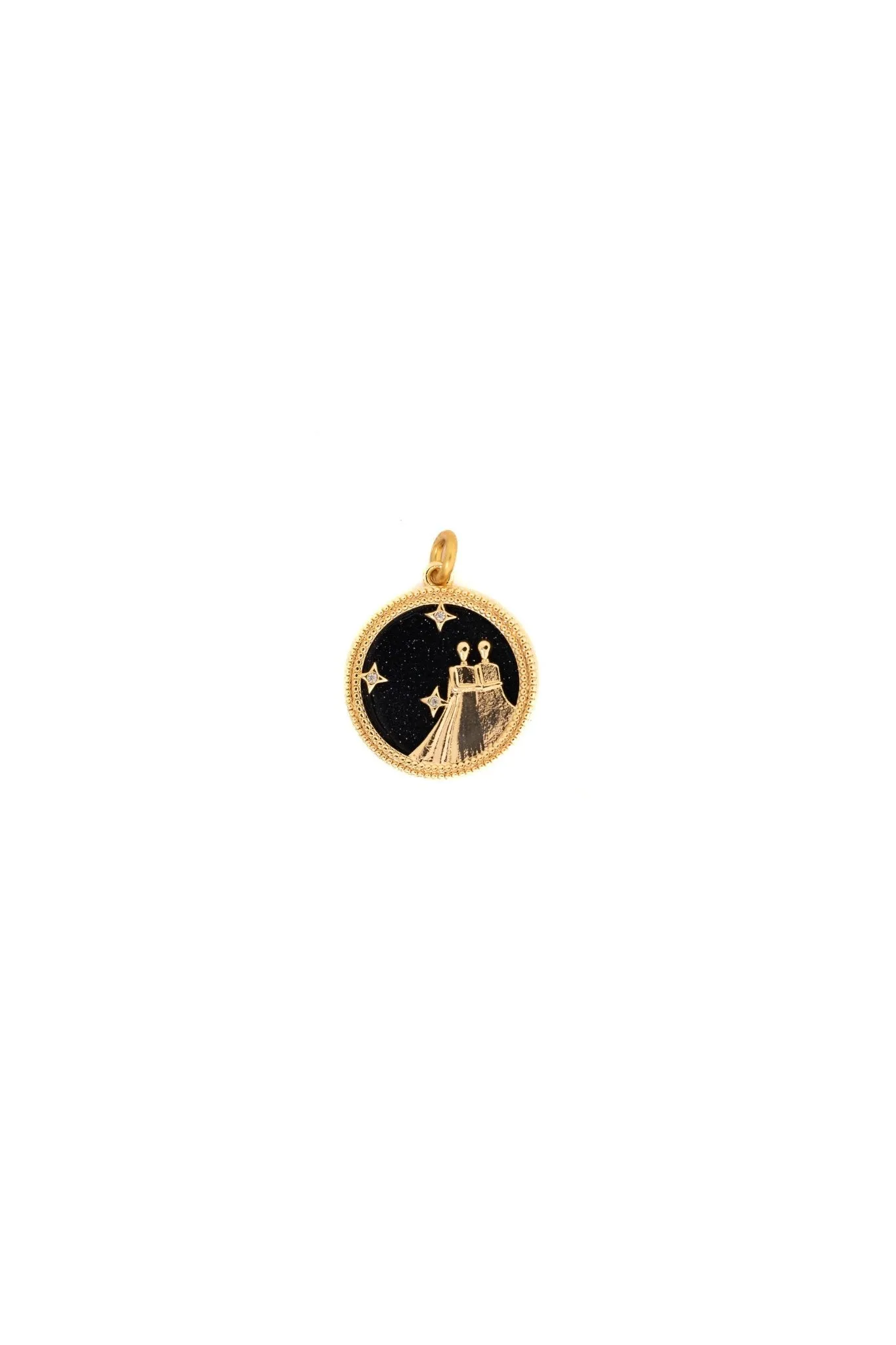 Black & Gold Zodiac Charm