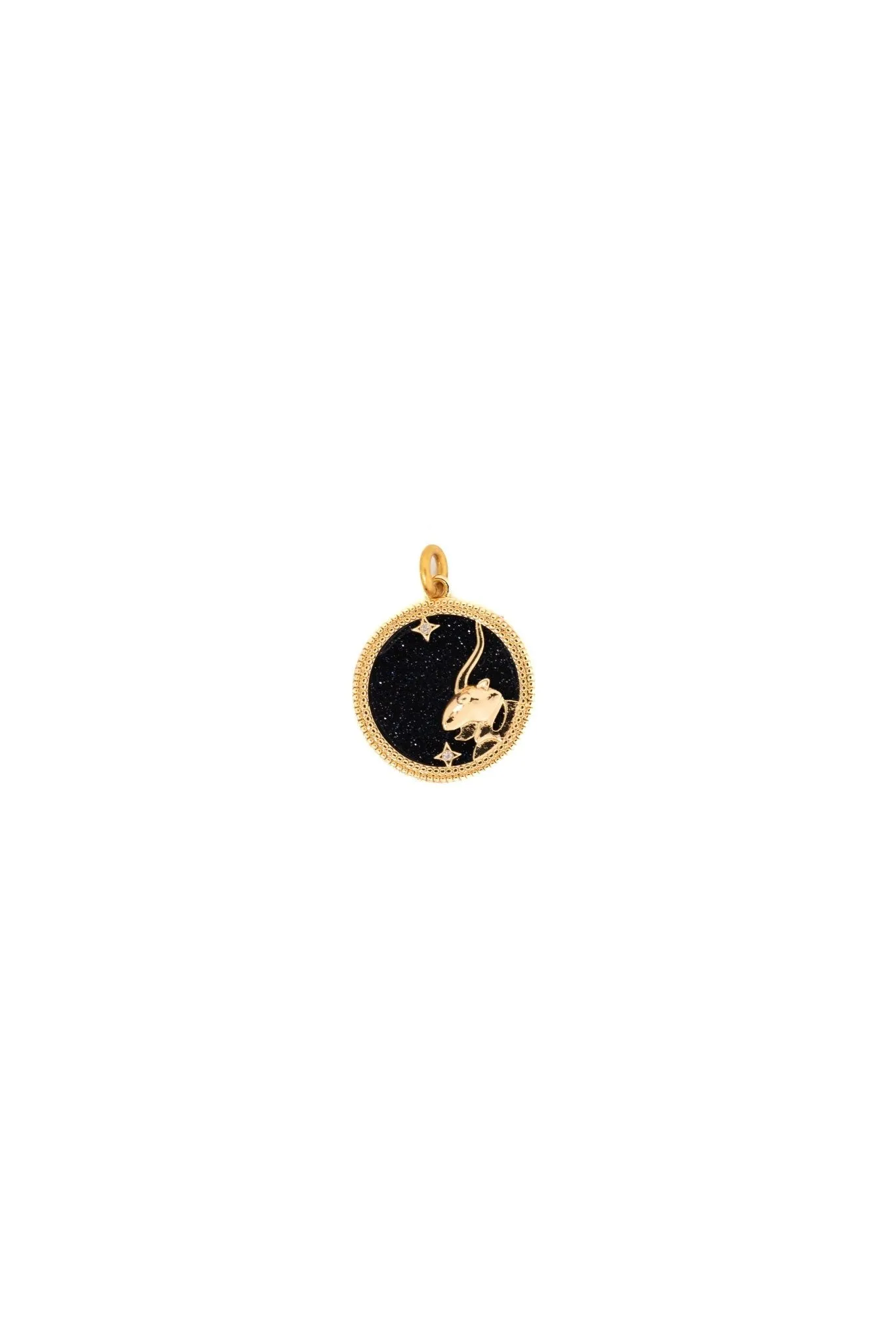 Black & Gold Zodiac Charm