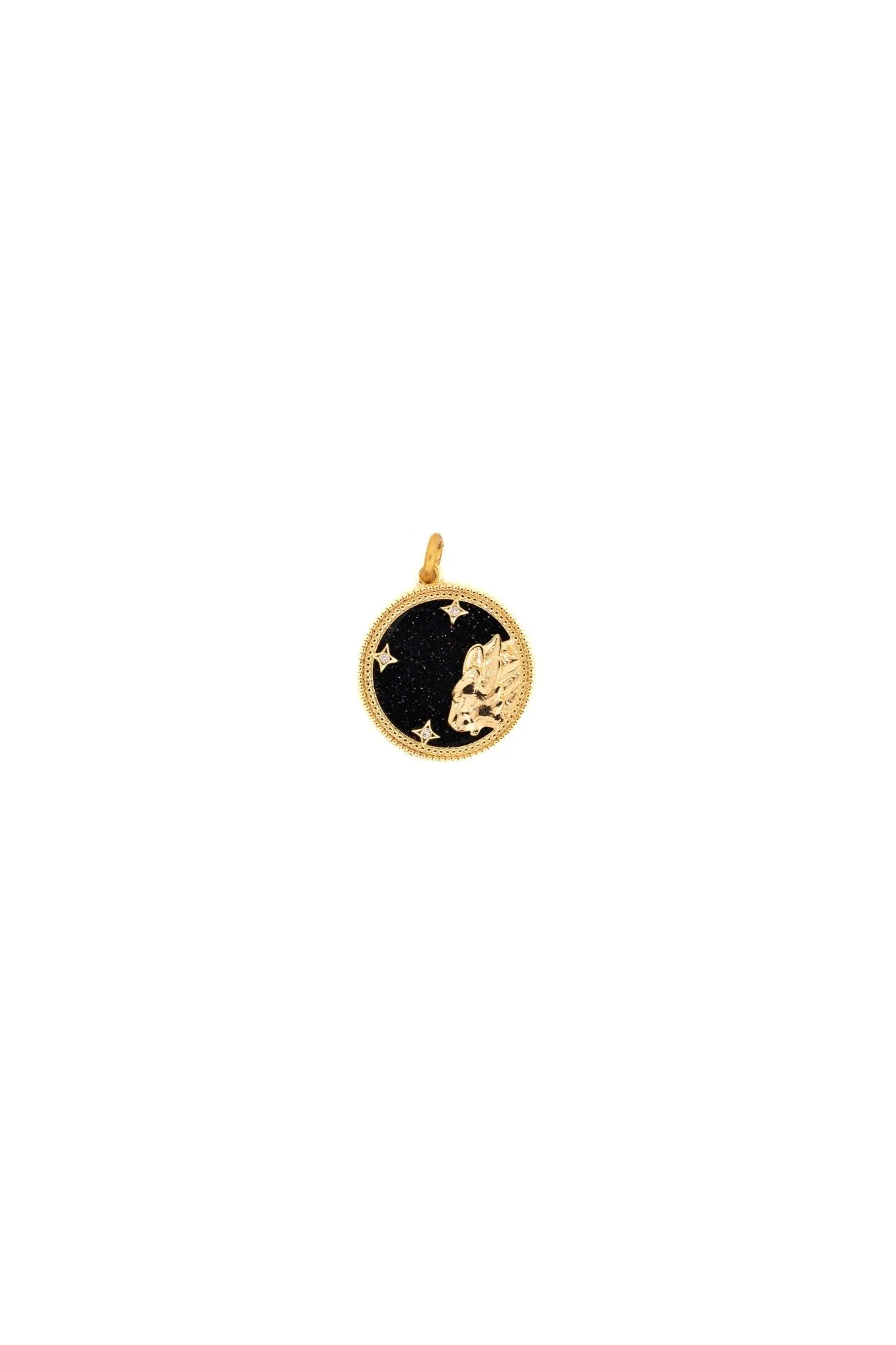 Black & Gold Zodiac Charm