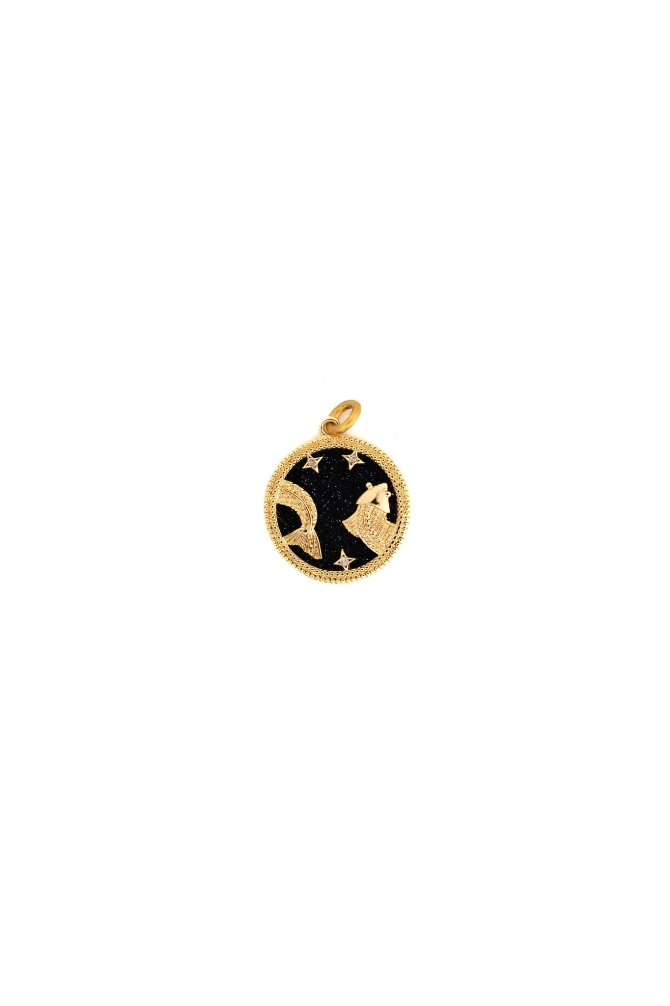 Black & Gold Zodiac Charm