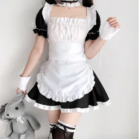 Black White Café Maid Dress SD01334