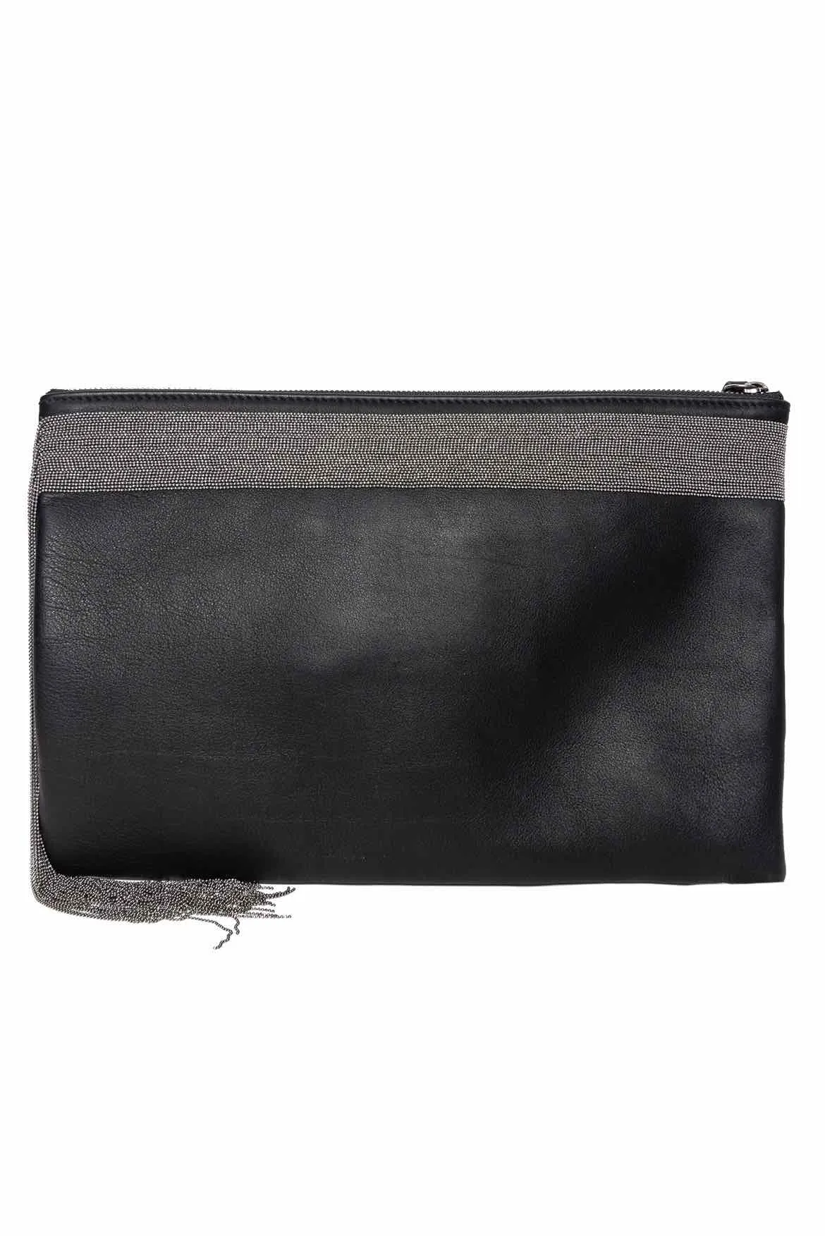 Brunello Cucinelli Monilli-Trimmed Clutch