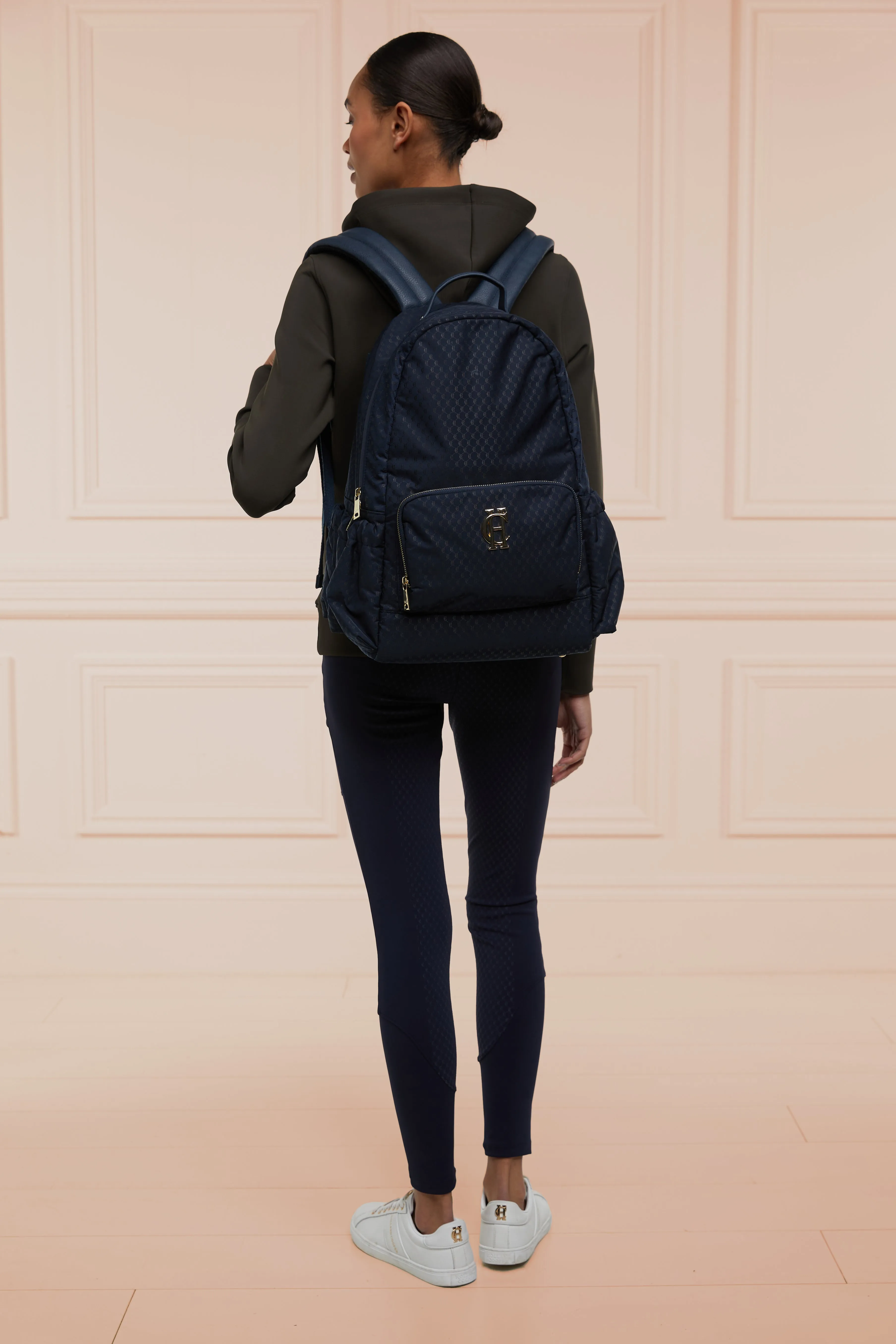 Burghley Backpack (Ink Navy Monogram)