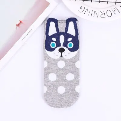 Cartoon Cat dog Animal Women Socks