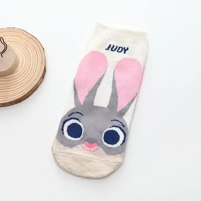 Cartoon Cat dog Animal Women Socks