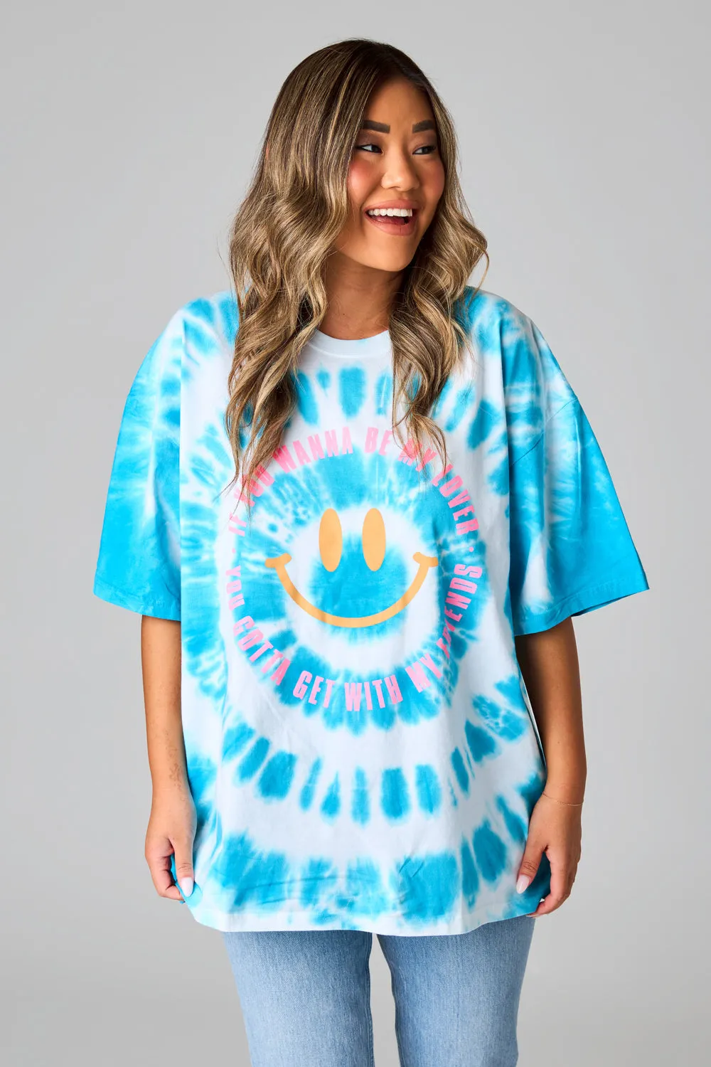 Cloud Oversized Tie-Dye Tee - If You Wanna Be My Lover