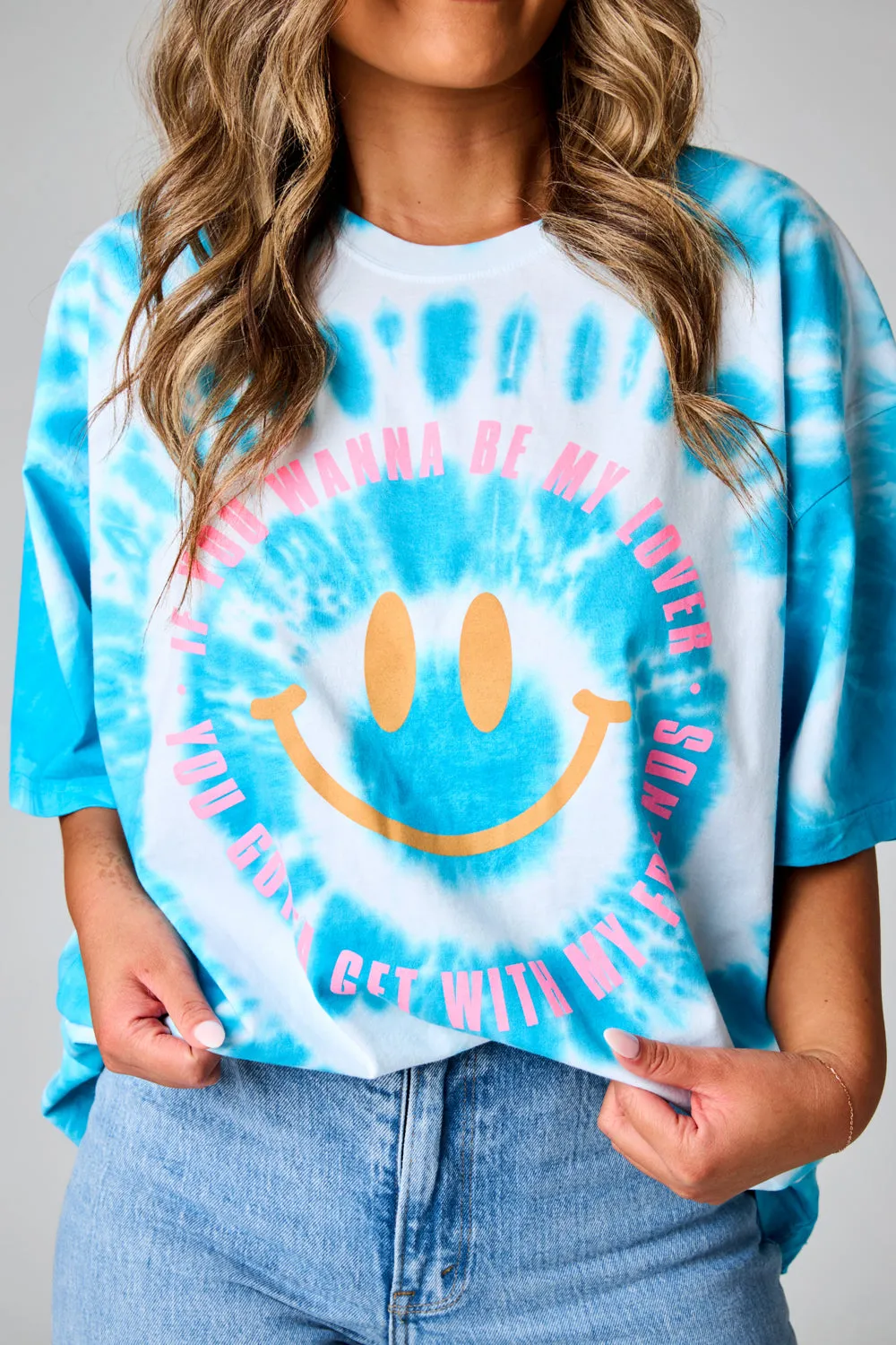 Cloud Oversized Tie-Dye Tee - If You Wanna Be My Lover