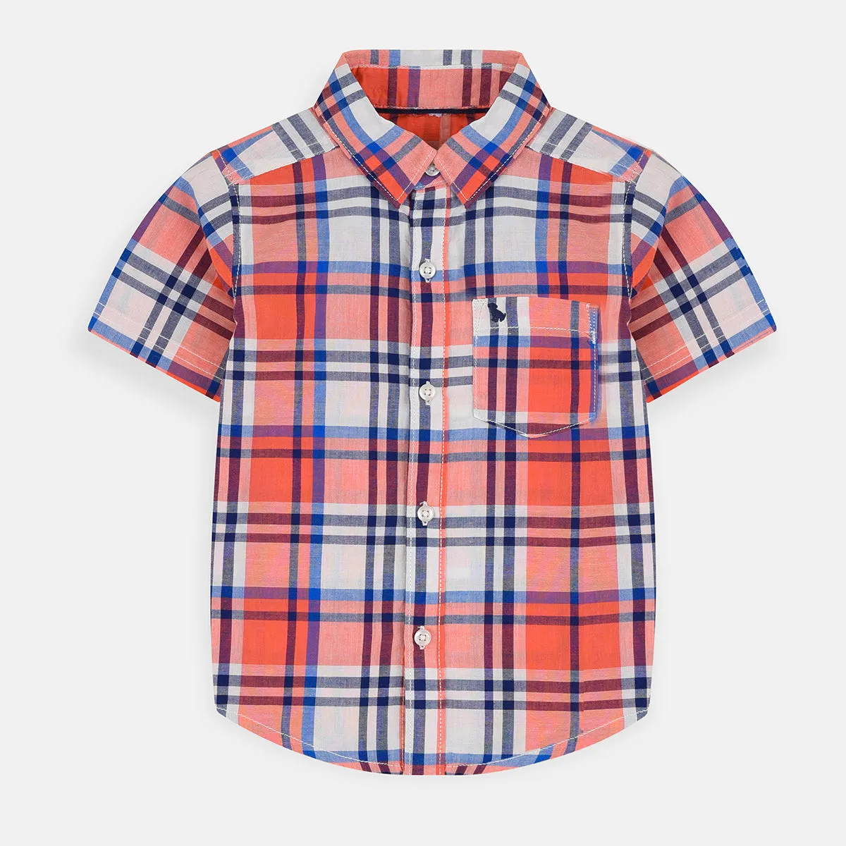 CRT Blue Pink Check Shirt 6690