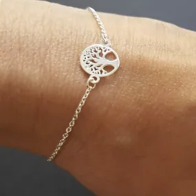 Dainty Tree of Life Silver Bracelet