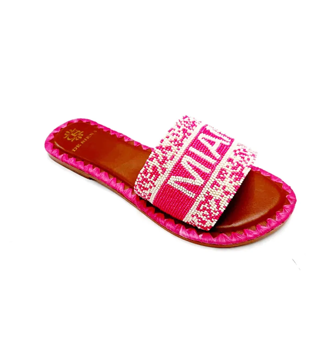 De Siena Miami Pink Flats Pantoletten