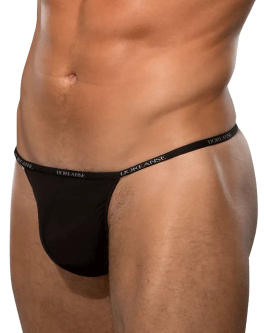 Doreanse 1390 Aire Thong Microfiber Black