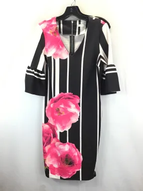 Dress Casual Maxi By New York And Co In Black & Pink, Size: 4