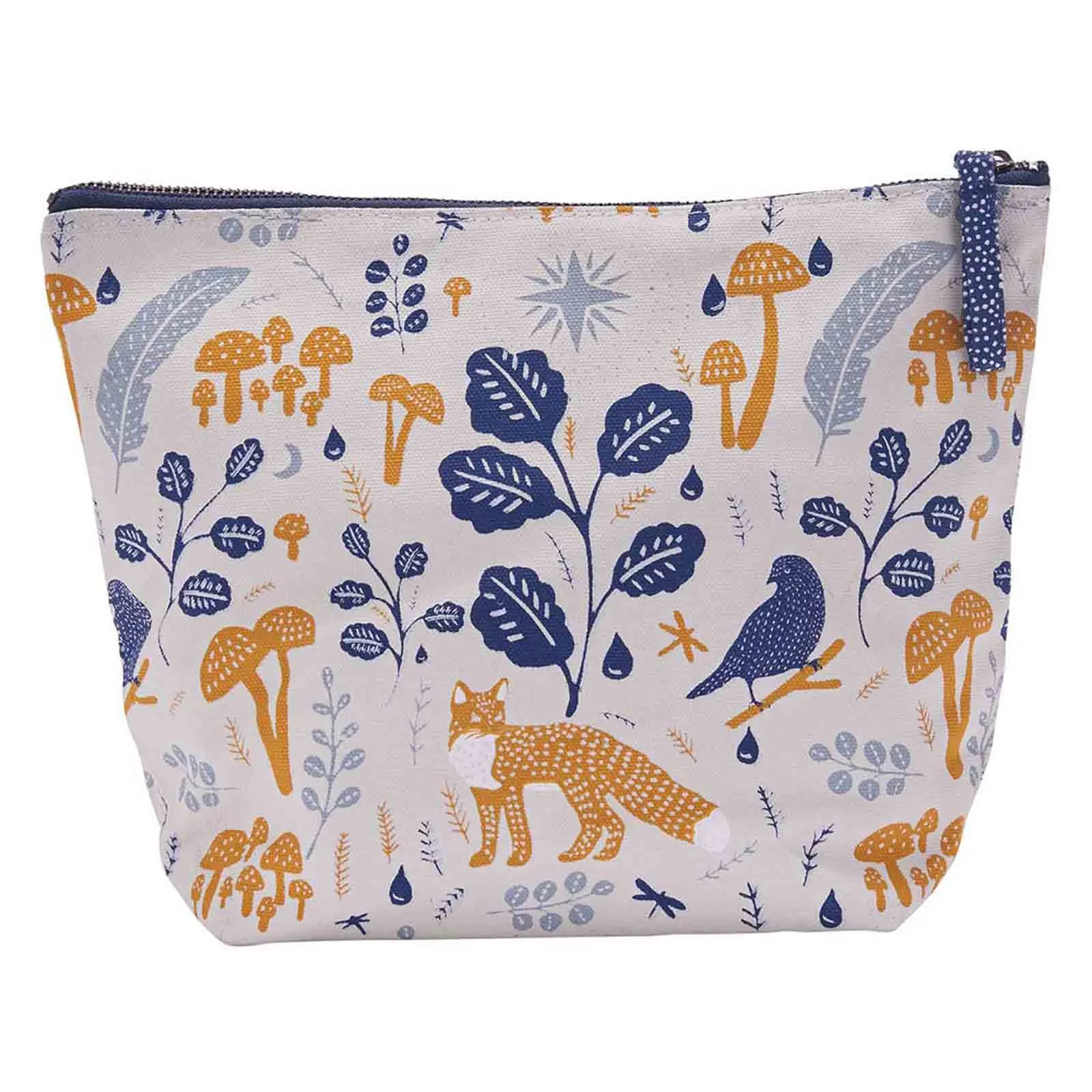 Fox and Feathers Large Relaxed Pouch