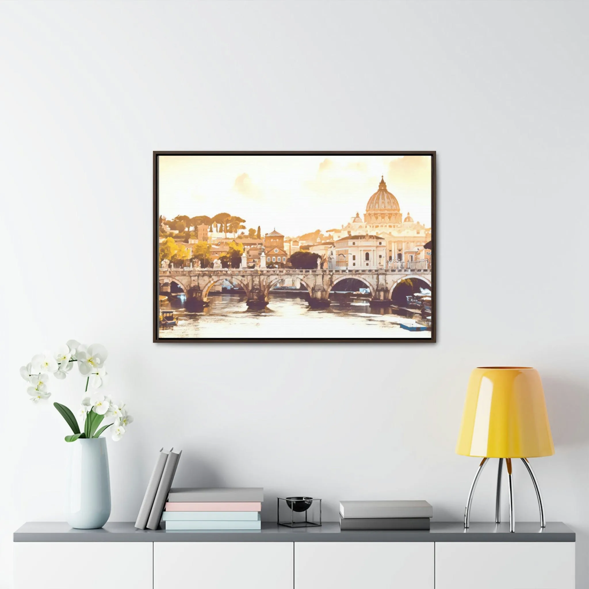 French Bridge Canvas Wraps, Horizontal Frame