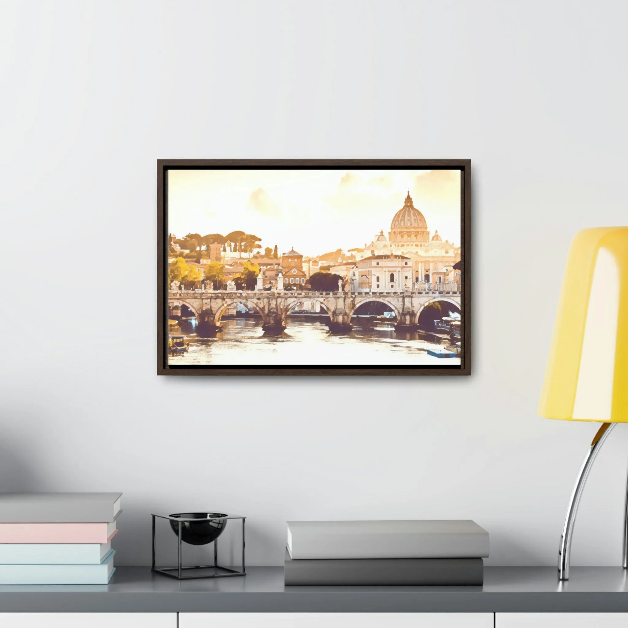 French Bridge Canvas Wraps, Horizontal Frame