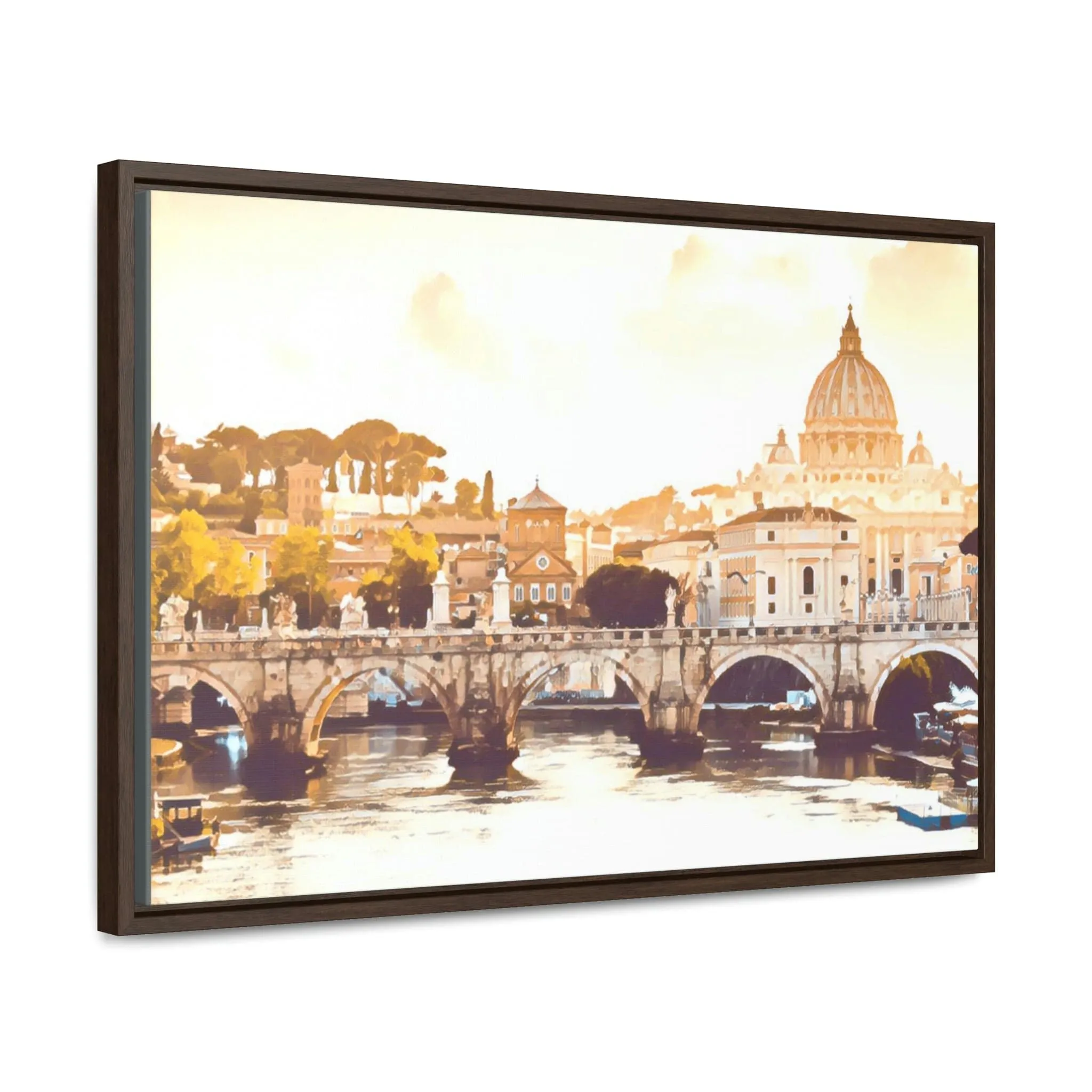 French Bridge Canvas Wraps, Horizontal Frame