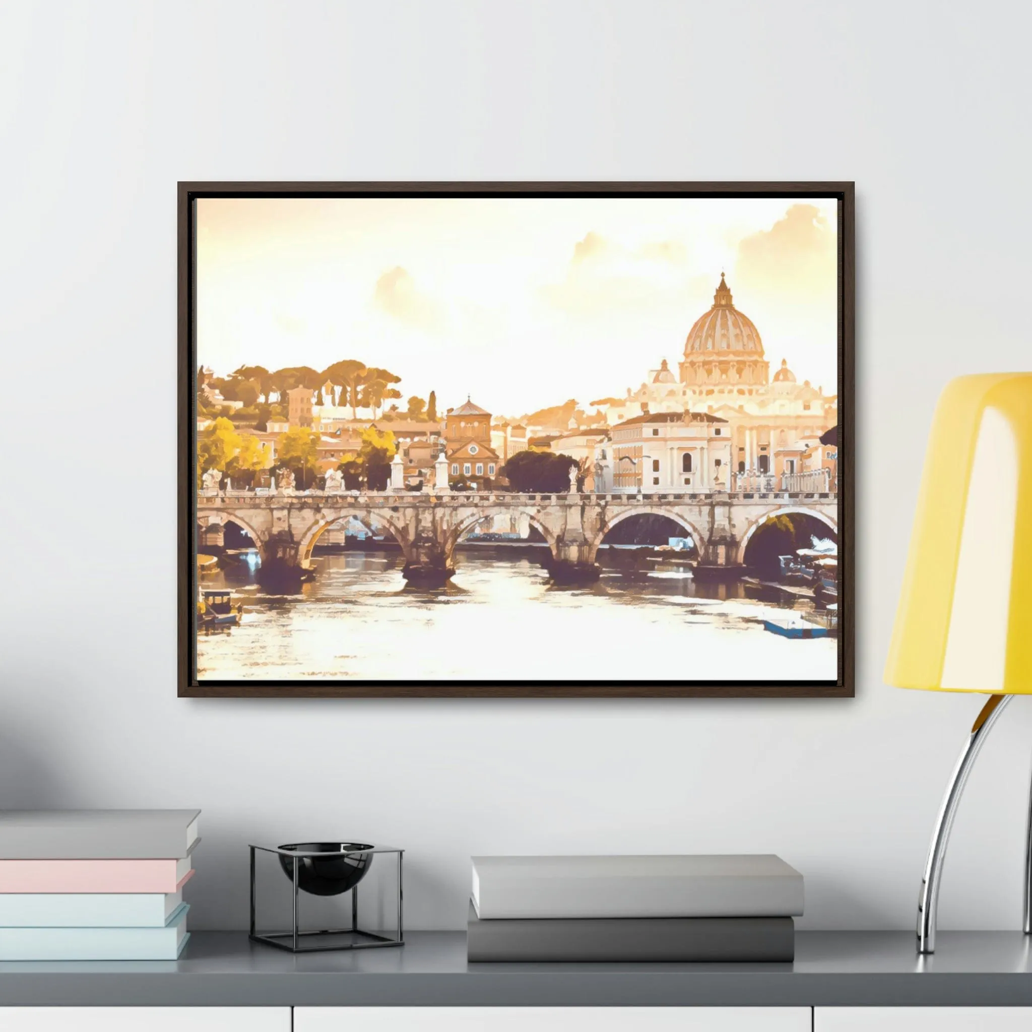 French Bridge Canvas Wraps, Horizontal Frame