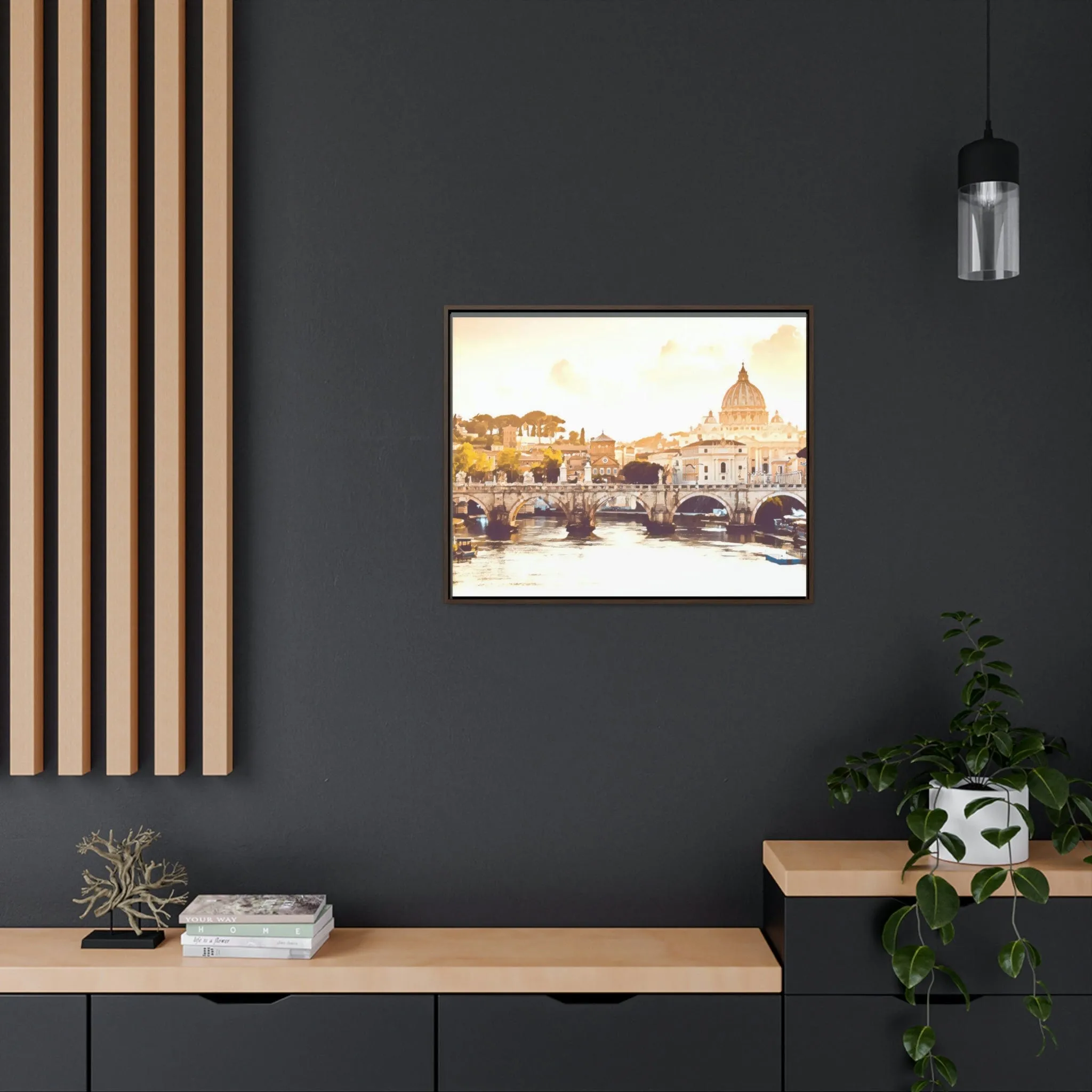 French Bridge Canvas Wraps, Horizontal Frame