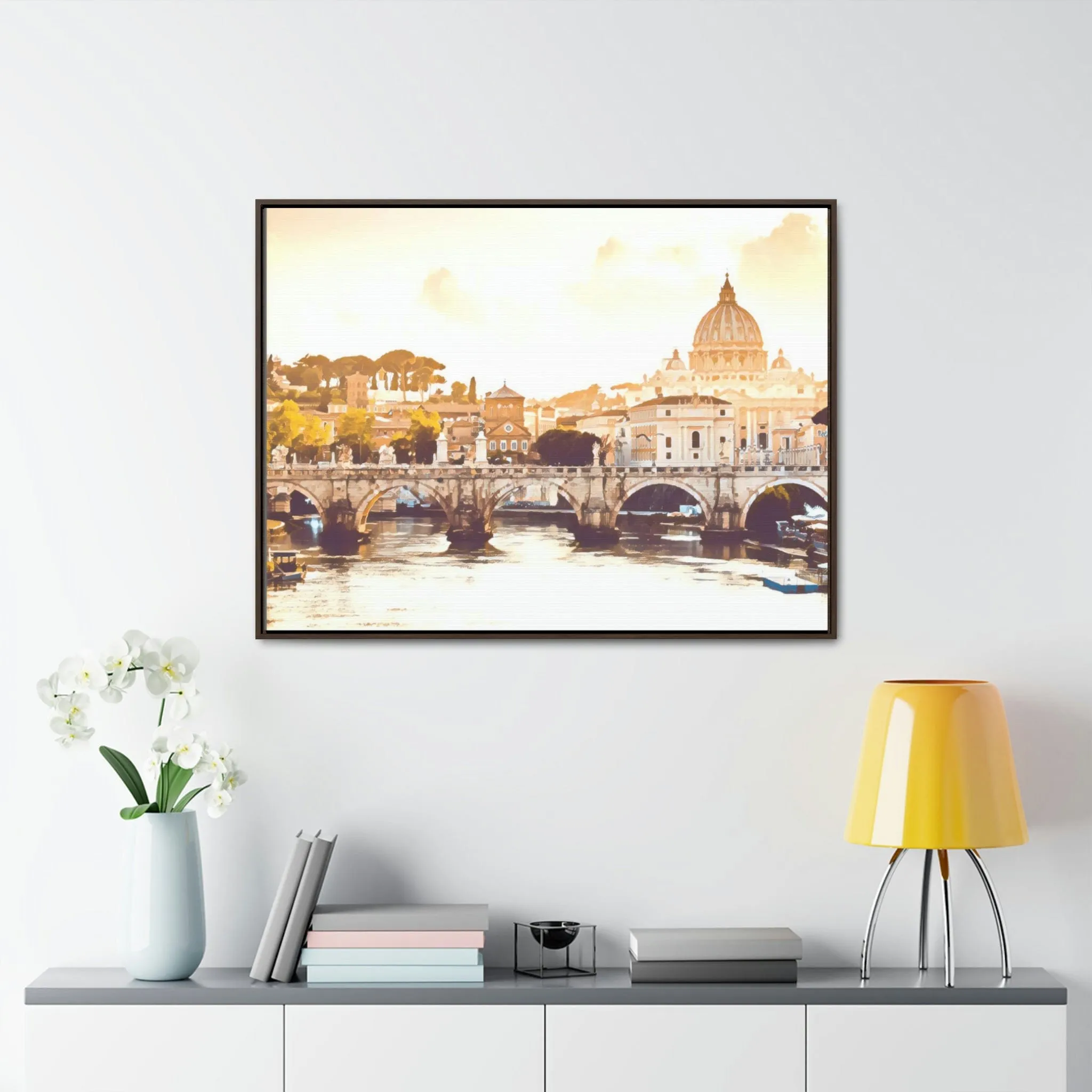 French Bridge Canvas Wraps, Horizontal Frame