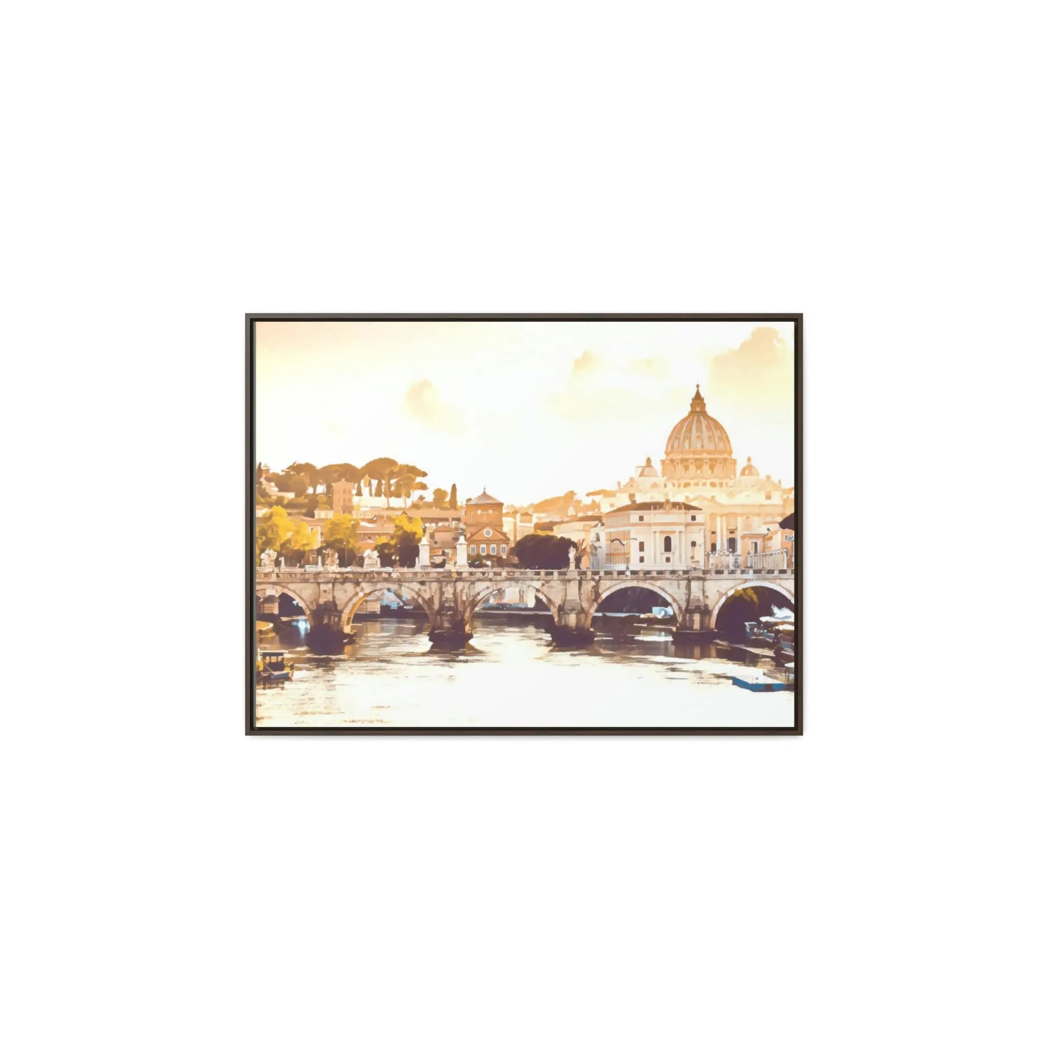 French Bridge Canvas Wraps, Horizontal Frame