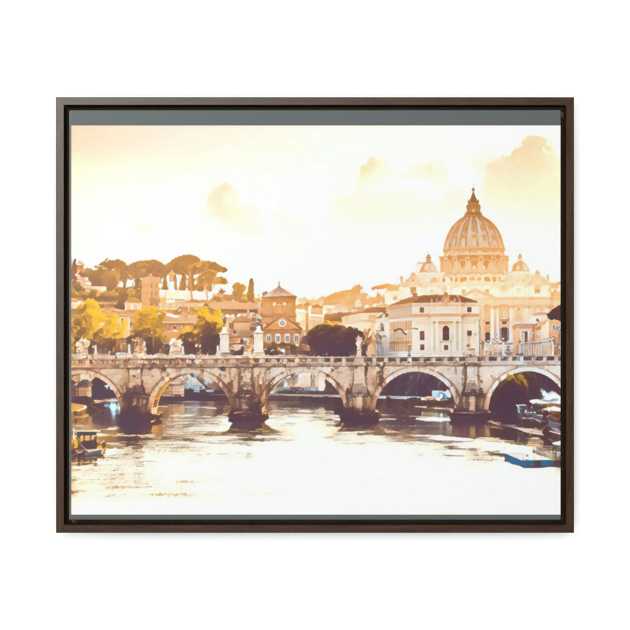 French Bridge Canvas Wraps, Horizontal Frame