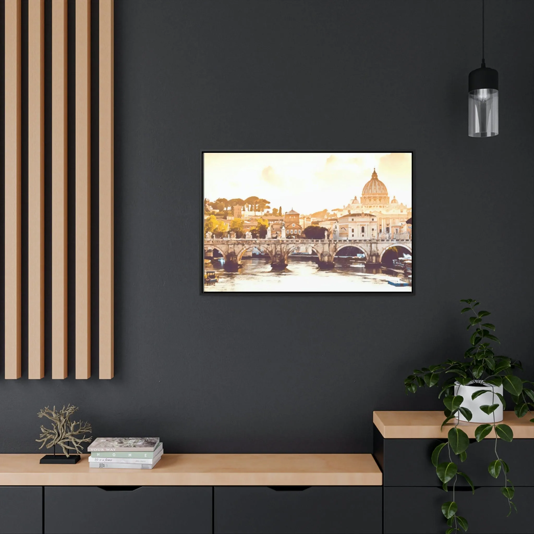 French Bridge Canvas Wraps, Horizontal Frame