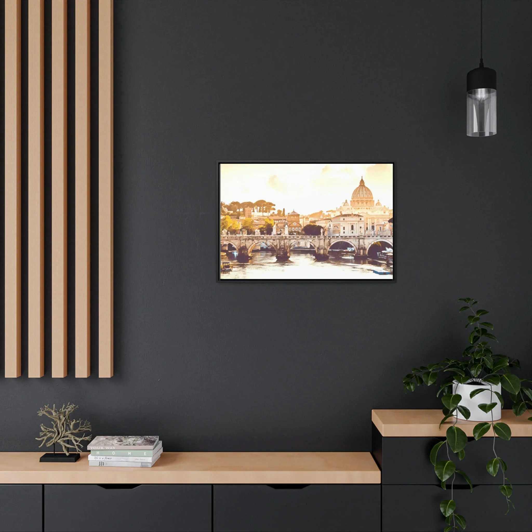 French Bridge Canvas Wraps, Horizontal Frame